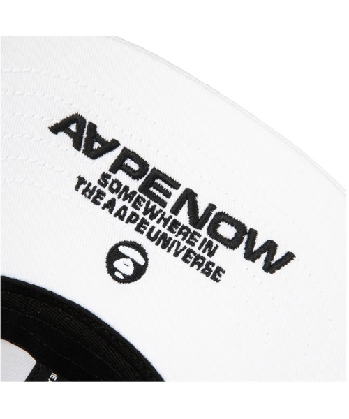 AAPE BY A BATHING APE(エーエイプバイアベイシングエイプ)の「AAPE NOW CAP(キャップ・メンズ・ブラック/ホワイト/ライトベージュ/イエロー系その他・FREE)」の8枚目の写真