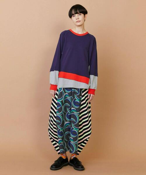 FRAPBOIS(フラボア)の「ウォーターサーフェス スカート(スカート・レディース・チャコールグレー/ベージュ・1/0)」の8枚目の写真