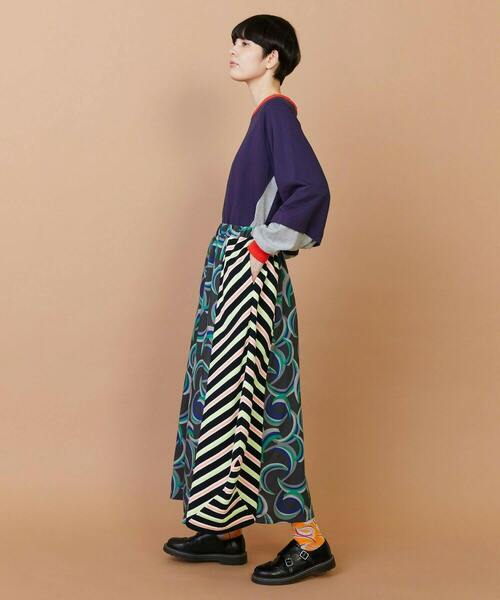 FRAPBOIS(フラボア)の「ウォーターサーフェス スカート(スカート・レディース・チャコールグレー/ベージュ・1/0)」の10枚目の写真