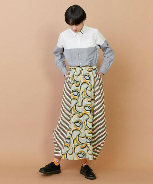 FRAPBOIS(フラボア)の「ウォーターサーフェス スカート(スカート・レディース・チャコールグレー/ベージュ・1/0)」の17枚目の写真