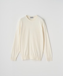 JOHN SMEDLEY（ジョンスメドレー）の「クルーネック長袖コットンニットプルオーバー（ニット/セーター）」