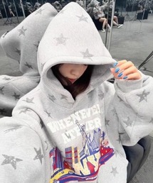 LAC-VERT（ラック・ヴェール）の「古着風スターフーディー（パーカー）」