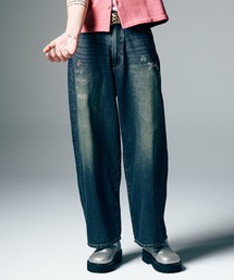 glamb | Studs Wide Denim / スタッズワイドデニム(デニムパンツ)