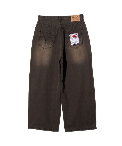 glamb（グラム）の「Studs Wide Denim / スタッズワイドデニム（デニムパンツ・メンズ・ブラック/インディゴブルー・S/M/L）」の4枚目の写真