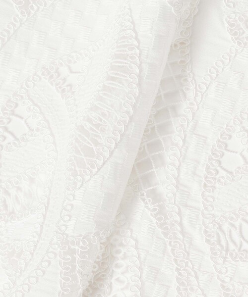 ANAYI（アナイ）の「【セットアップ対応商品】リーフコード刺繍半袖 ブラウス（シャツ/ブラウス・レディース・ブラック/ピンク/ホワイト・38/36）」の6枚目の写真