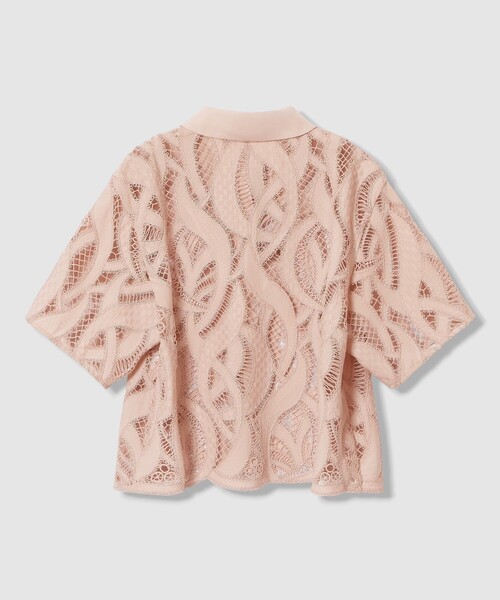 ANAYI（アナイ）の「【セットアップ対応商品】リーフコード刺繍半袖 ブラウス（シャツ/ブラウス・レディース・ブラック/ピンク/ホワイト・38/36）」の7枚目の写真