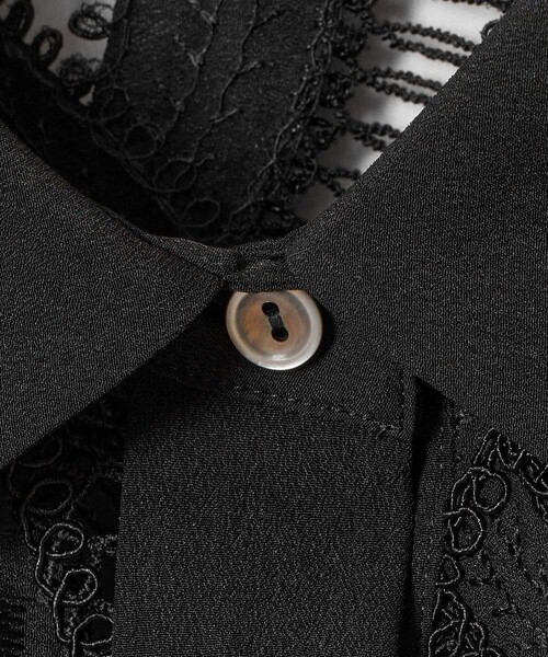 ANAYI（アナイ）の「【セットアップ対応商品】リーフコード刺繍半袖 ブラウス（シャツ/ブラウス・レディース・ブラック/ピンク/ホワイト・38/36）」の14枚目の写真