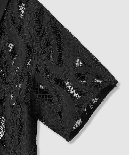 ANAYI(アナイ)の「リーフコード刺繍半袖 ブラウス〈セットアップ対応商品〉(シャツ/ブラウス・レディース・ブラック/ピンク/ホワイト・38/36)」の14枚目の写真