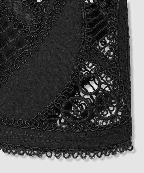 ANAYI(アナイ)の「リーフコード刺繍半袖 ブラウス〈セットアップ対応商品〉(シャツ/ブラウス・レディース・ブラック/ピンク/ホワイト・38/36)」の15枚目の写真