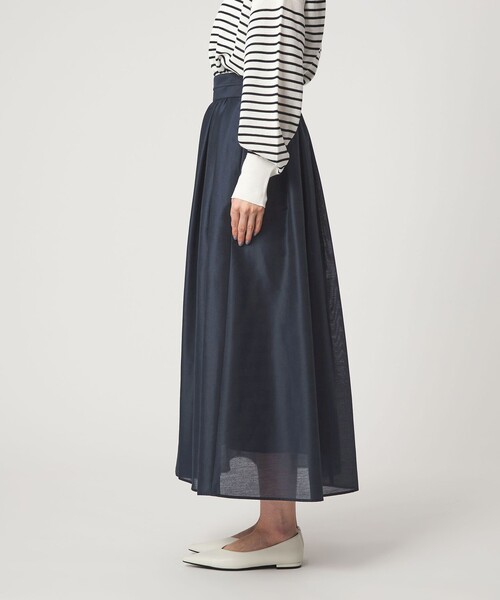 green label relaxing（グリーンレーベルリラクシング）の「カールマイヤー タック ギャザー スカート（スカート・レディース・ネイビー/レッド/ブラウン/その他1・38/36）」の21枚目の写真