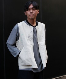 Snow Peak | Snow Peak / Sulfur Dyed Fade Painted Vest フェードペイントベスト(ベスト)