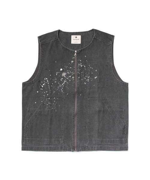 Snow Peak(スノーピーク)の「Snow Peak / Sulfur Dyed Fade Painted Vest フェードペイントベスト(ベスト・メンズ・ホワイト/チャコール・S/M/L/XL)」の18枚目の写真