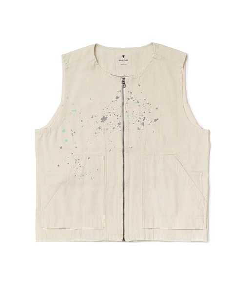 Snow Peak(スノーピーク)の「Snow Peak / Sulfur Dyed Fade Painted Vest フェードペイントベスト(ベスト・メンズ・ホワイト/チャコール・S/M/L/XL)」の17枚目の写真