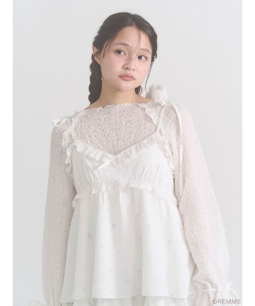merry jenny（メリージェニー）の「Dreamy flower onepiece（ワンピース・レディース・オフホワイト・FREE）」の12枚目の写真