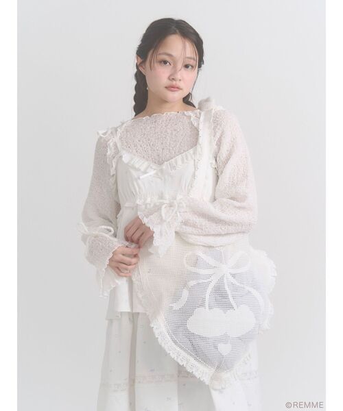 merry jenny（メリージェニー）の「Dreamy flower onepiece（ワンピース・レディース・オフホワイト・FREE）」の13枚目の写真