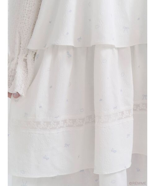 merry jenny（メリージェニー）の「Dreamy flower onepiece（ワンピース・レディース・オフホワイト・FREE）」の14枚目の写真