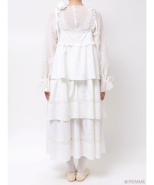 merry jenny（メリージェニー）の「Dreamy flower onepiece（ワンピース・レディース・オフホワイト・FREE）」の18枚目の写真