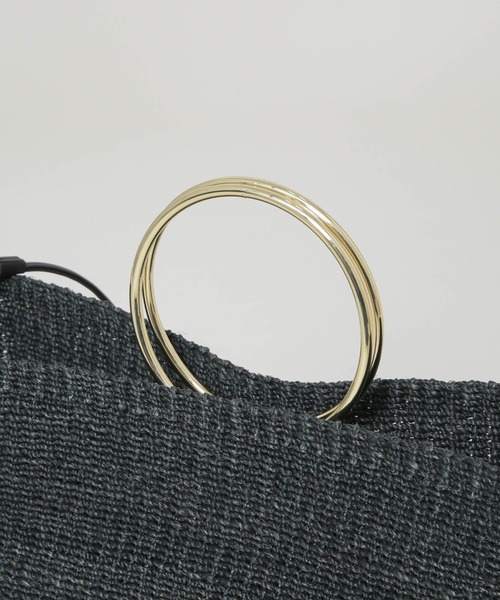 COTTO（コトゥー）の「COTTO/別注 リングハンドルバッグ（かごバッグ・レディース・ナチュラル/ブラック・FREE）」の10枚目の写真