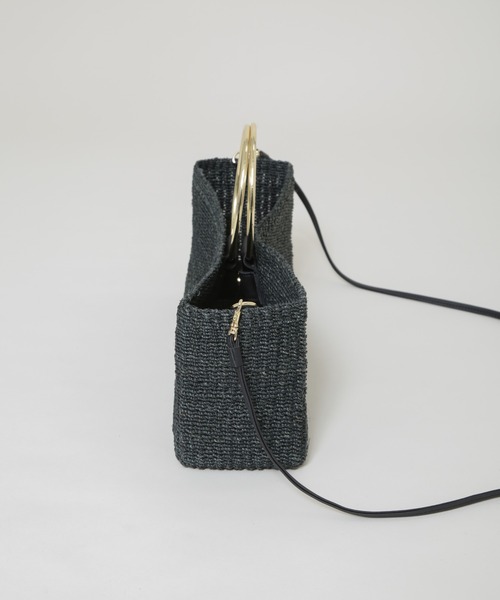 COTTO（コトゥー）の「COTTO/別注 リングハンドルバッグ（かごバッグ・レディース・ナチュラル/ブラック・FREE）」の7枚目の写真