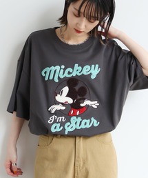 【Disney/ディズニー】別注 アソート アートワークデザイン サガラ刺繍 半袖Tシャツ