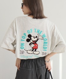 【Disney/ディズニー】別注 アソート アートワークデザイン サガラ刺繍 半袖Tシャツ