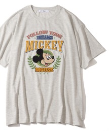【Disney/ディズニー】別注 アソート アートワークデザイン サガラ刺繍 半袖Tシャツ