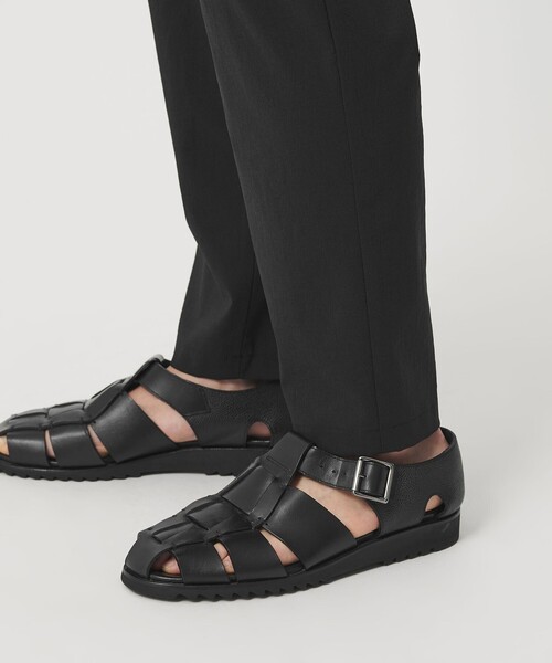 BEAUTY&YOUTH UNITED ARROWS（ビューティーアンドユースユナイテッドアローズ）の「東レ/TORAY メランジ 1プリーツ テーパード パンツ NO.5 セットアップ対応 ヨコストレッチ ウォッシャブル（その他パンツ・メンズ・ダークグレー/オリーブ/ブラック・XL/L/M/S）」の4枚目の写真