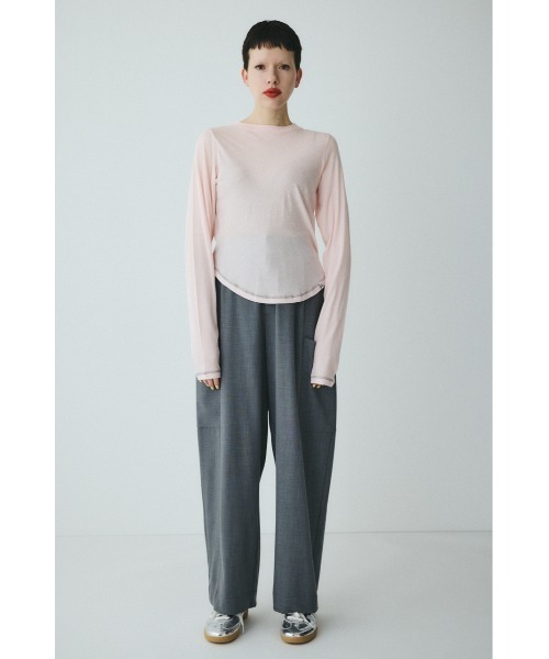 HeRIN.CYE(ヘリンドットサイ)の「Sheer mellow tops シアーメロートップス(Tシャツ/カットソー・レディース・ライトイエロー/ライトブルー/ライトピンク/ライトグリーン・FREE)」の20枚目の写真