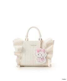 SAMANTHAVEGA（サマンサベガ）の「Lil ala mode×SAMANTHAVEGAコレクション ツイードフリルハンドバッグ（ハンドバッグ）」