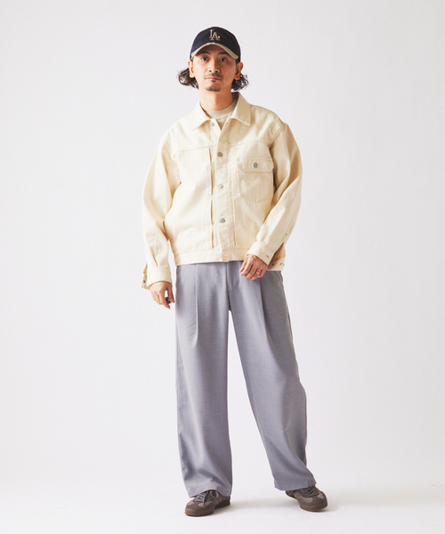 JOURNAL STANDARD relume（ジャーナルスタンダード　レリューム）の「バルジ ツイル 1タック ”レイジー” ライトスラックス（スラックス・メンズ・キャメル/サックスブルー/ブラック/チャコールグレー・LARGE/MEDIUM/SMALL）」の18枚目の写真
