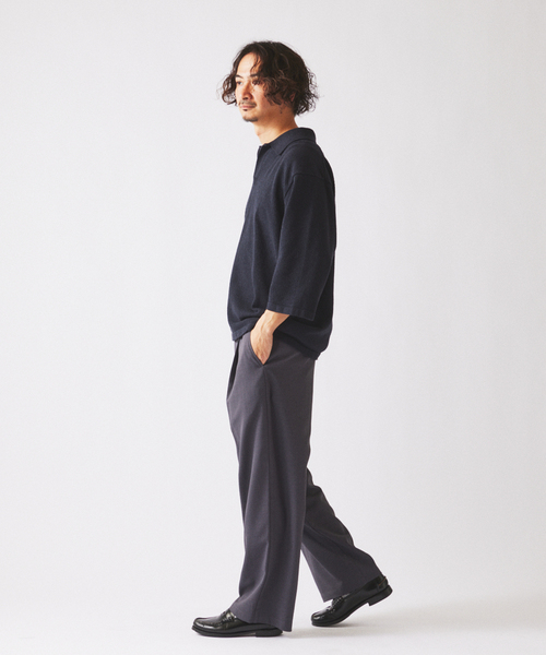 JOURNAL STANDARD relume(ジャーナルスタンダード レリューム)の「バルジ ツイル 1タック ”レイジー” ライトスラックス(スラックス・メンズ・キャメル/サックスブルー/ブラック/チャコールグレー・LARGE/MEDIUM/SMALL)」の18枚目の写真