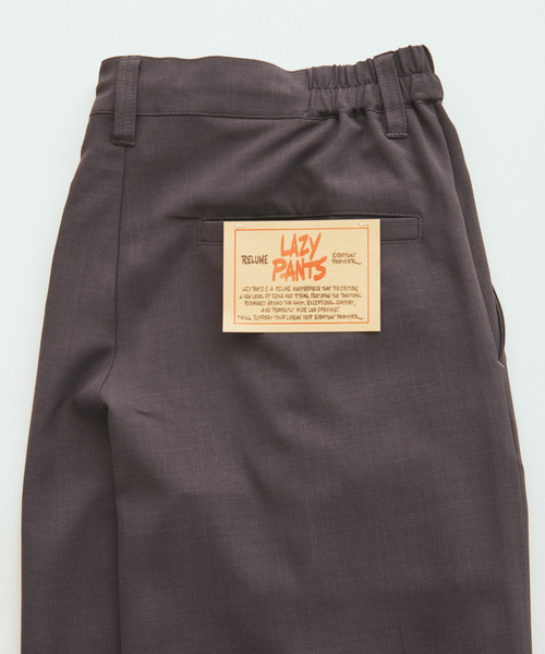 JOURNAL STANDARD relume（ジャーナルスタンダード　レリューム）の「バルジ ツイル 1タック ”レイジー” ライトスラックス（スラックス・メンズ・キャメル/サックスブルー/ブラック/チャコールグレー・LARGE/MEDIUM/SMALL）」の7枚目の写真
