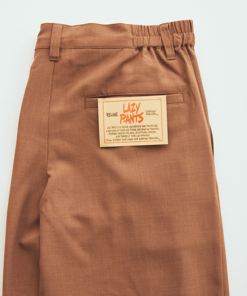 JOURNAL STANDARD relume（ジャーナルスタンダード　レリューム）の「バルジ ツイル 1タック ”レイジー” ライトスラックス（スラックス・メンズ・キャメル/サックスブルー/ブラック/チャコールグレー・LARGE/MEDIUM/SMALL）」の8枚目の写真