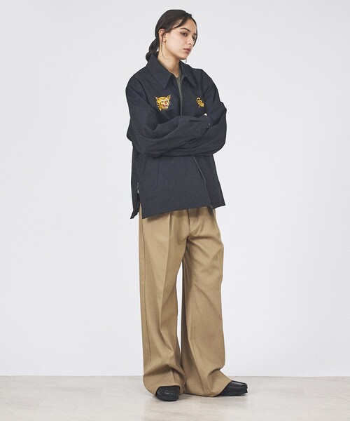 TAION(タイオン)の「【TAION / タイオン】NON DOWN REVERSIBLE VET BLOUSON /ノンダウン リバーシブル 刺繍 ブルゾン/べトジャン/ユニセックス 【WEB限定】(ブルゾン・メンズ・ホワイト系その他/ブラック系その他/ブルー系その他・M/L)」の12枚目の写真