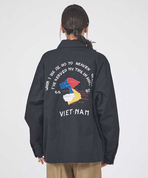 TAION(タイオン)の「【TAION / タイオン】NON DOWN REVERSIBLE VET BLOUSON /ノンダウン リバーシブル 刺繍 ブルゾン/べトジャン/ユニセックス 【WEB限定】(ブルゾン・メンズ・ホワイト系その他/ブラック系その他/ブルー系その他・M/L)」の14枚目の写真