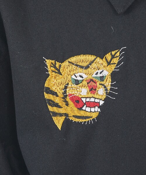 TAION(タイオン)の「【TAION / タイオン】NON DOWN REVERSIBLE VET BLOUSON /ノンダウン リバーシブル 刺繍 ブルゾン/べトジャン/ユニセックス 【WEB限定】(ブルゾン・メンズ・ホワイト系その他/ブラック系その他/ブルー系その他・M/L)」の21枚目の写真