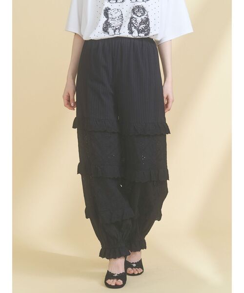 merry jenny（メリージェニー）の「switchレースバルーンパンツ（その他パンツ・レディース・オフホワイト/ブラック・FREE）」の9枚目の写真
