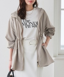 Pierrot（ピエロ）の「【撥水/UV】ドロストフードブルゾン（ブルゾン）」