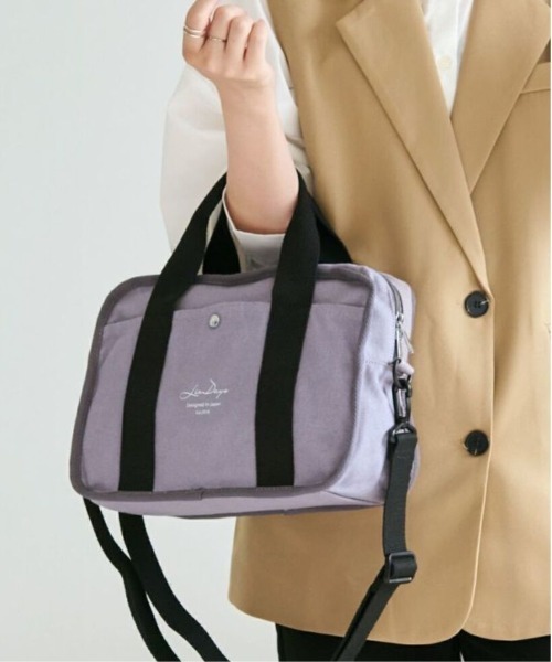 LIZDAYS（リズデイズ）の「LIZDAYS キャンバス2WAYトート（ショルダーバッグ・レディース・ベージュ系その他/ホワイト系その他/ホワイト系その他3/ダークグレー/ブラック系その他2/ブラック系その他/ライトブラウン/ホワイト系その他2・FREE）」の7枚目の写真