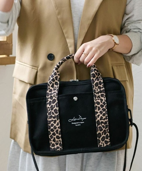 LIZDAYS（リズデイズ）の「LIZDAYS キャンバス2WAYトート（ショルダーバッグ・レディース・ベージュ系その他/ホワイト系その他/ホワイト系その他3/ダークグレー/ブラック系その他2/ブラック系その他/ライトブラウン/ホワイト系その他2・FREE）」の15枚目の写真