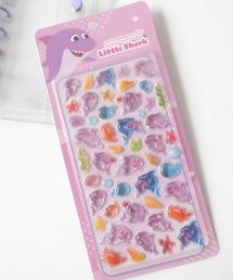 Jelly moo（ジェリームー）の「【 Jelly moo / ジェリームー 】 リトルシャーク ぷくぷく キャンディー シール / ステッカー（ステッカー/テープ）」