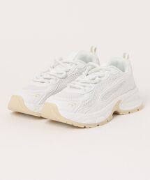 MAD FOOT | MADFOOT! マッドフット キッズ ボリュームソールメッシュスニーカー【幅広3E】厚底 250033(スニーカー)