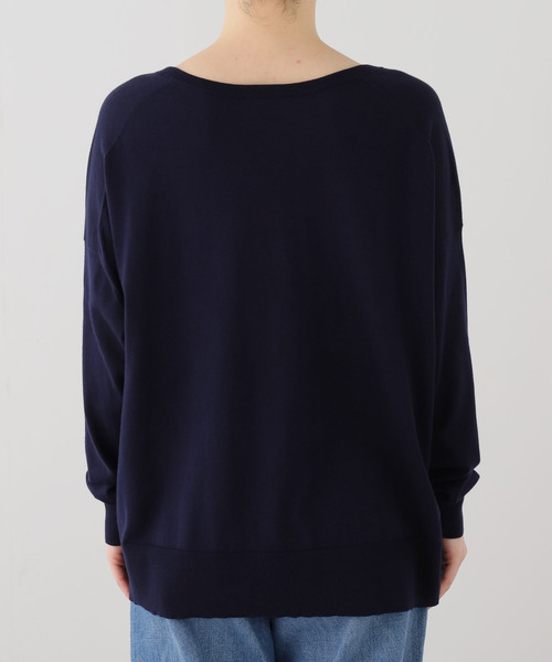 Deuxieme Classe（ドゥーズィエムクラス）の「*Sea Island Vネック ニット（ニット/セーター・レディース・ブラック/アイボリー/ネイビー・FREE）」の16枚目の写真