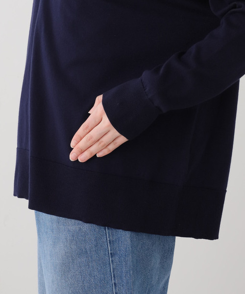 Deuxieme Classe（ドゥーズィエムクラス）の「*Sea Island Vネック ニット（ニット/セーター・レディース・ブラック/アイボリー/ネイビー・FREE）」の18枚目の写真