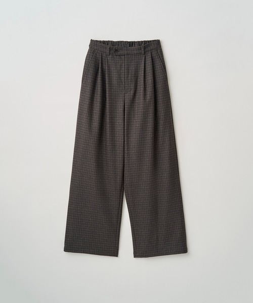 Juha(ユハ)の「CHECK WIDE EASY PANTS(スラックス・メンズ・ベージュ/ブラウン・4/3/2)」の12枚目の写真