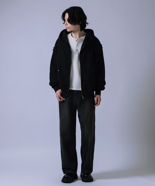 improves(インプローブス)の「12ozデニム加工バギーパンツ(デニムパンツ・メンズ・ブルー/チャコール/ブラック/ネイビー・X-LARGE/LARGE/MEDIUM)」の13枚目の写真