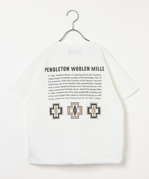 PENDLETON（ペンドルトン）の「【PENDLETON(ペンドルトン)】別注ヒストリーロゴTシャツ(KIDS)（Tシャツ/カットソー・キッズ・ホワイト/ブラック・160cm/150cm/140cm）」の13枚目の写真
