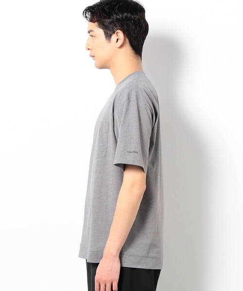 Grand PARK（グランドパーク）の「ドライアクティブ ポケットTシャツ（Tシャツ/カットソー・メンズ・オフホワイト/グレー/ブラック・L/M）」の6枚目の写真