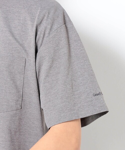 Grand PARK（グランドパーク）の「ドライアクティブ ポケットTシャツ（Tシャツ/カットソー・メンズ・オフホワイト/グレー/ブラック・L/M）」の9枚目の写真