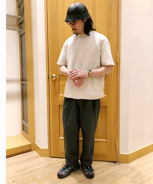 Grand PARK（グランドパーク）の「ドライアクティブ ポケットTシャツ（Tシャツ/カットソー・メンズ・オフホワイト/グレー/ブラック・L/M）」の18枚目の写真